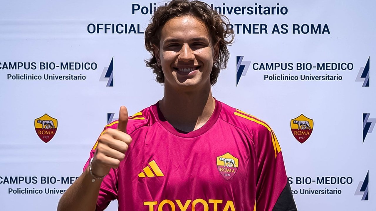 Ghilardi con la maglia del AS Roma