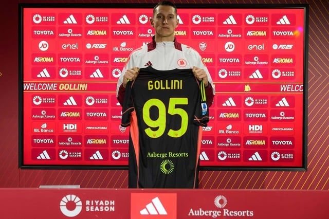 Gollini con la maglia del AS Roma