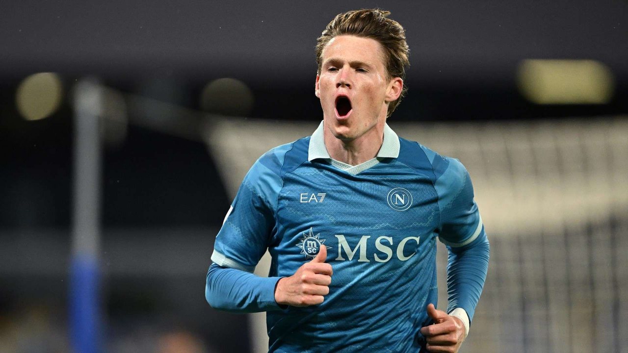 McTominay con la maglia del Napoli