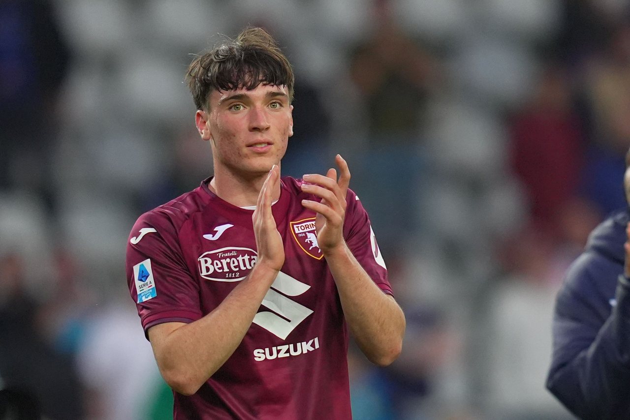 Cacciamani con la maglia del Torino