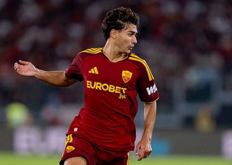 Lulli con la maglia del AS Roma