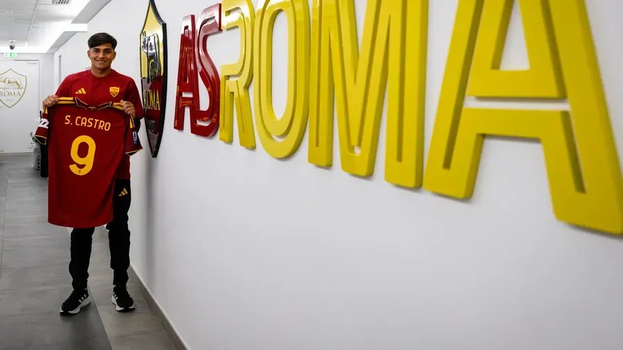 Castro con la maglia del AS Roma