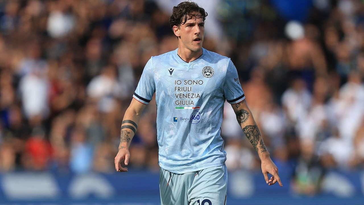 Zaniolo con la maglia del Udinese