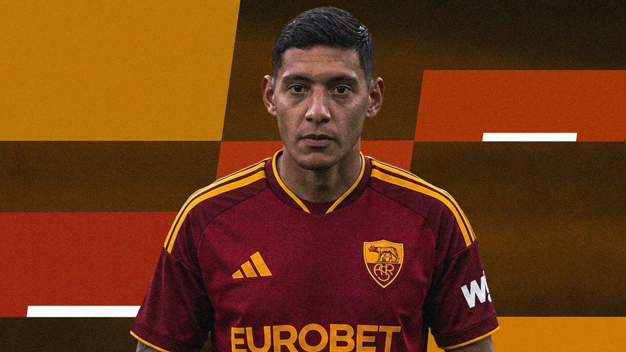 Molina con la maglia del AS Roma