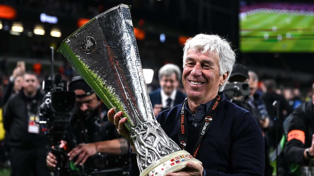Gasperini con la maglia del Roma