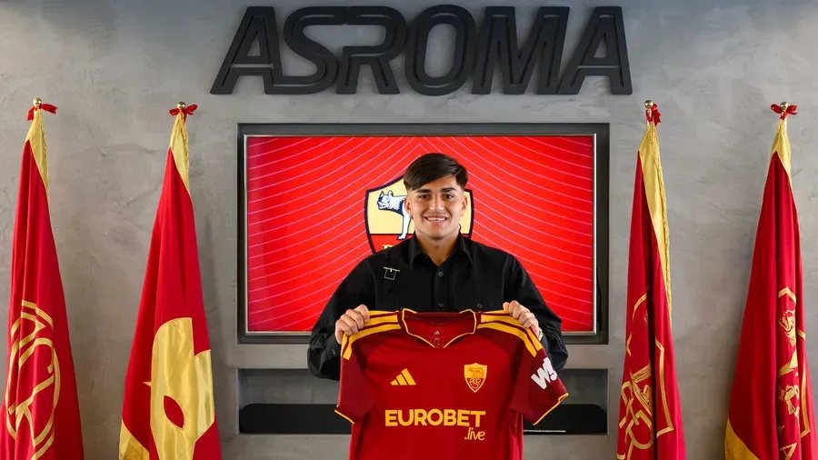 Castro con la maglia del AS Roma