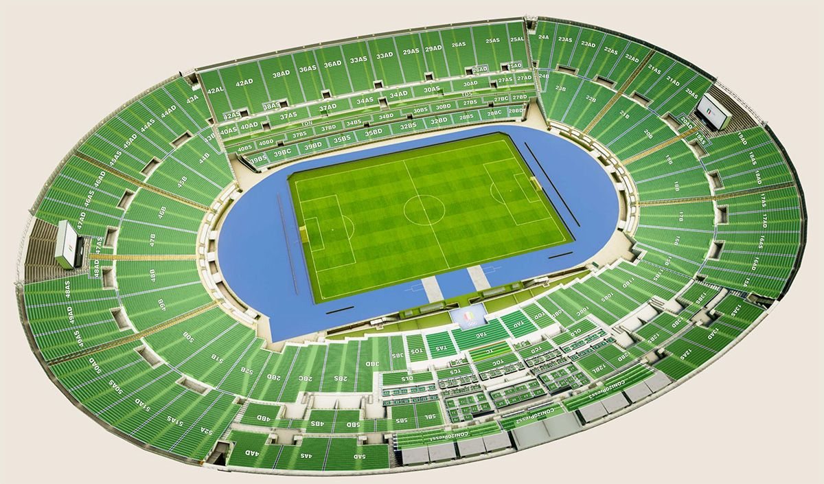 Lo stadio Olimpico di Roma