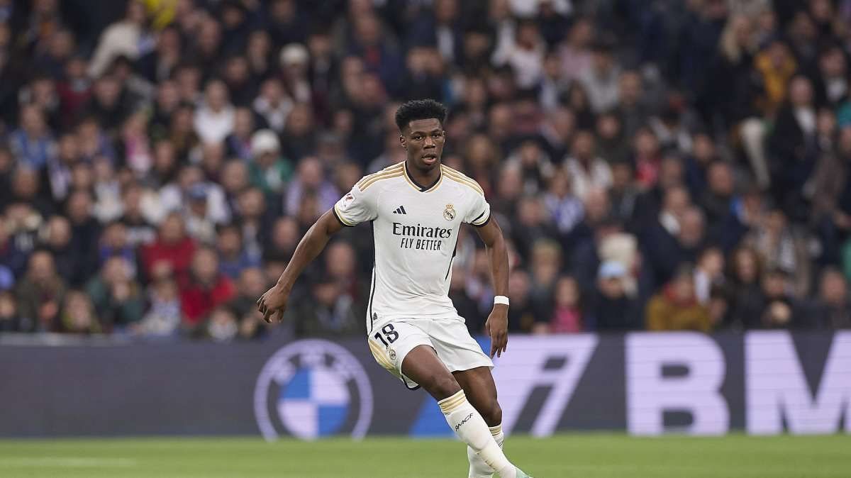 Tchouaméni con la maglia del Real Madrid