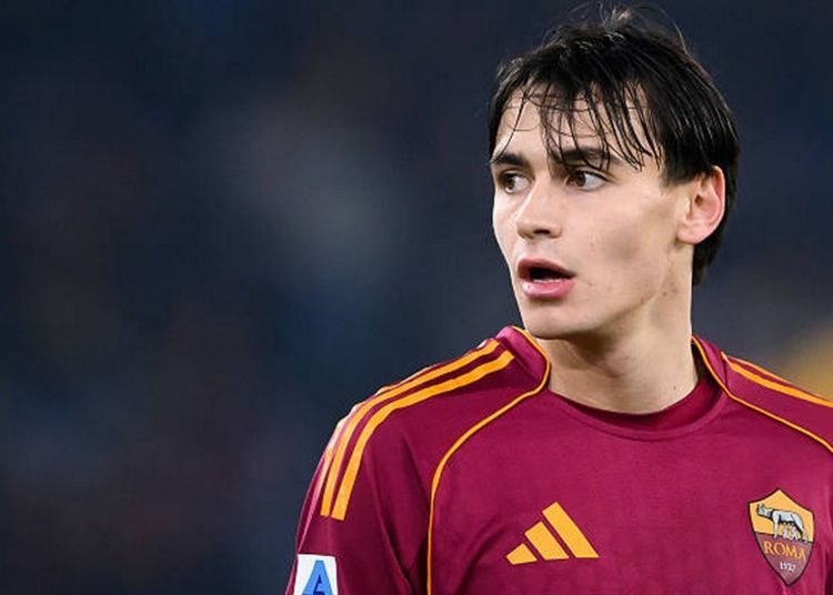Pisilli con la maglia del AS Roma