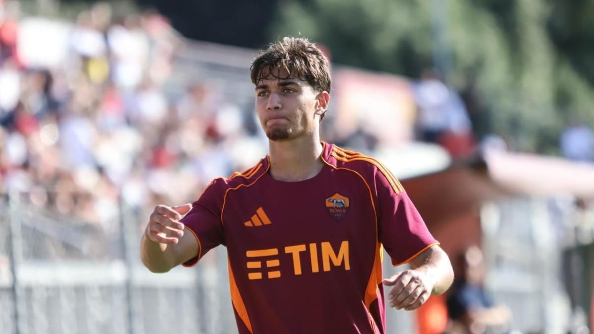 Lulli con la maglia del Roma